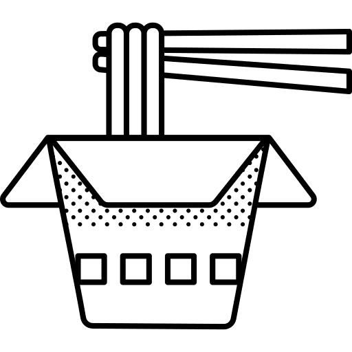 Chinese food noodles food package noodle bowl icon