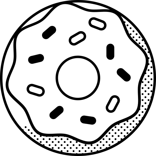 Donut bakery sugar food icon