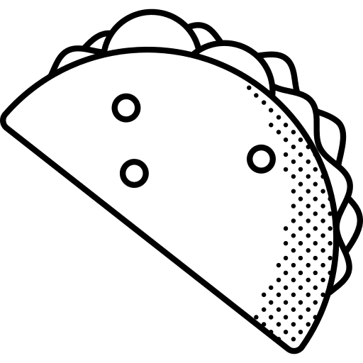 Shawarma nutrition food and restaurant junk food icon