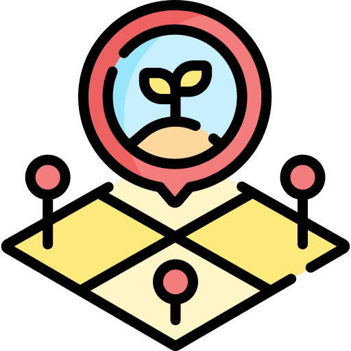 Field digital nature field icon