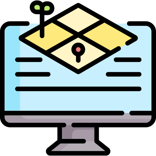 Field graph agriculture field icon