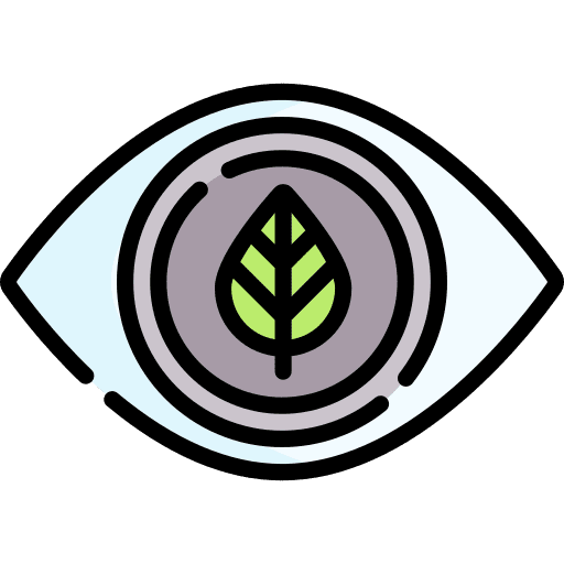 Leaf visibility green vision icon