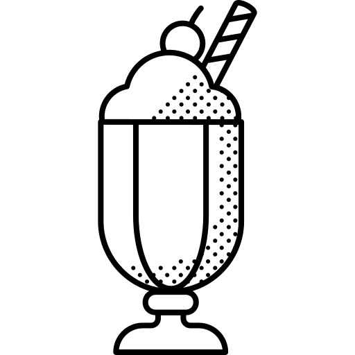 Milkshake sweet ice cream frappe icon