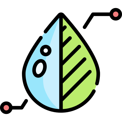 Water drop natural nature leaf icon