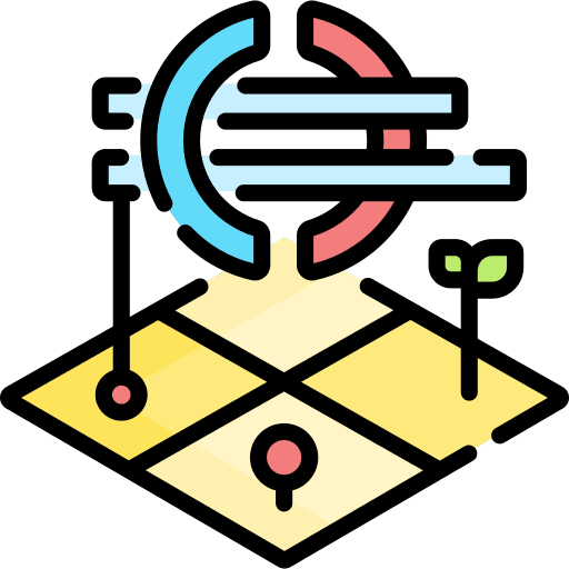 Field crop agriculture field icon