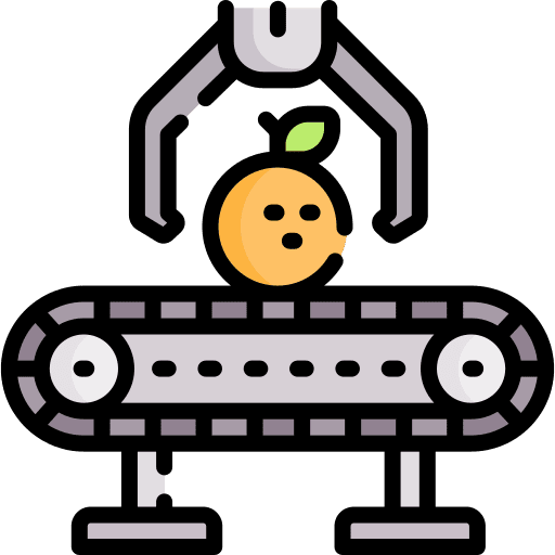 Conveyor robotics farming and gardening smart farm icon