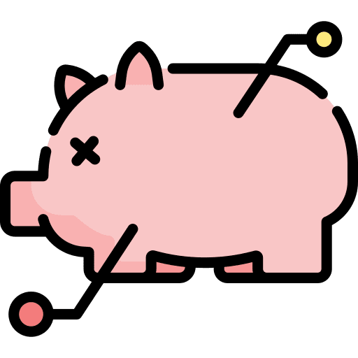 Pig network analysis animal icon