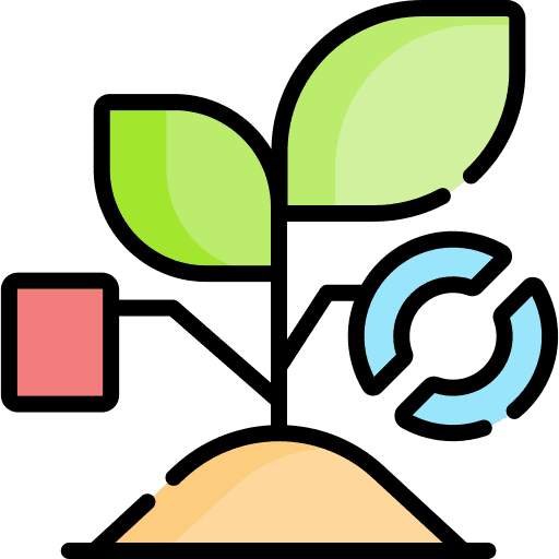 Sprout graphics data plant icon