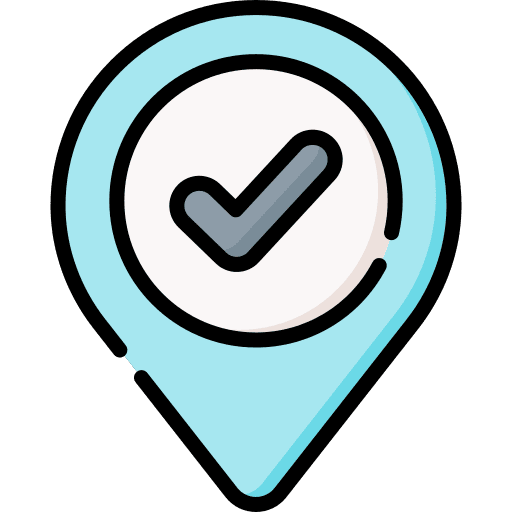 Check placeholder map pointer check icon