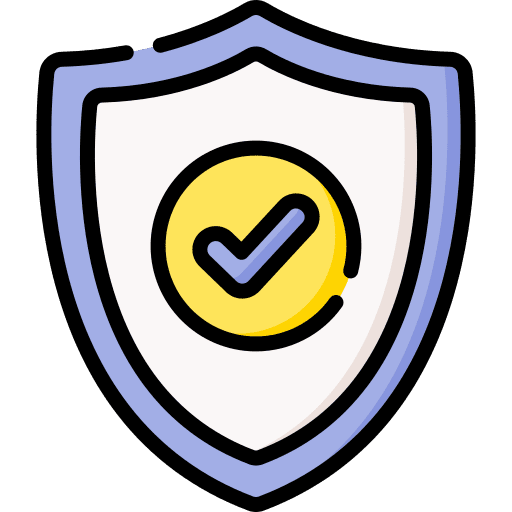 Protection safe safety check icon