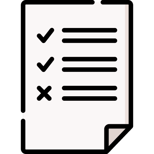 Procedure task list document checklist icon