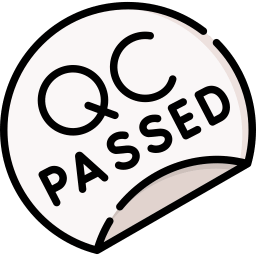 Quality control industry quality control passed icon