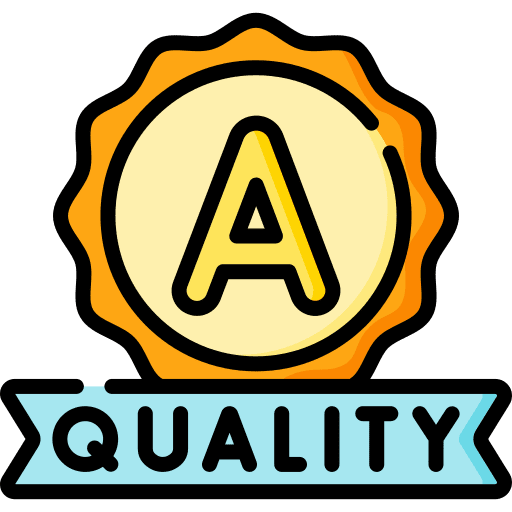 Quality recognition a award icon