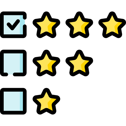 Rate marketing review customer experience icon