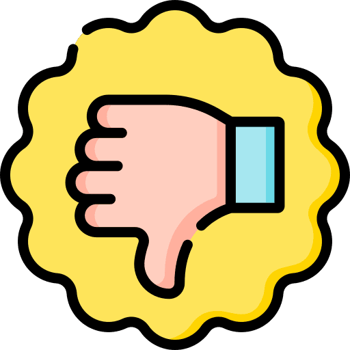 Bad bad voting marketing icon