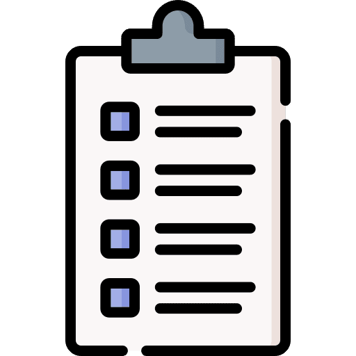 Checklist criteria list clipboard icon
