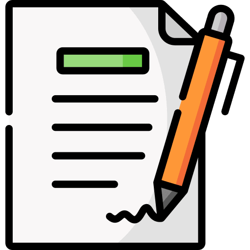 Contract business write admission icon