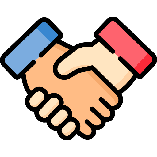 Handshake business customer engagement partnership handshake icon