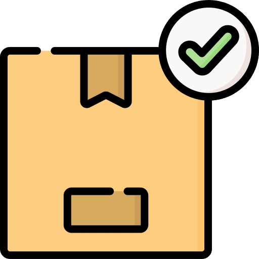 Product approved package product icon