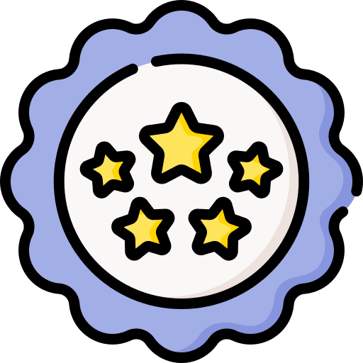 Quality control star badge reward icon