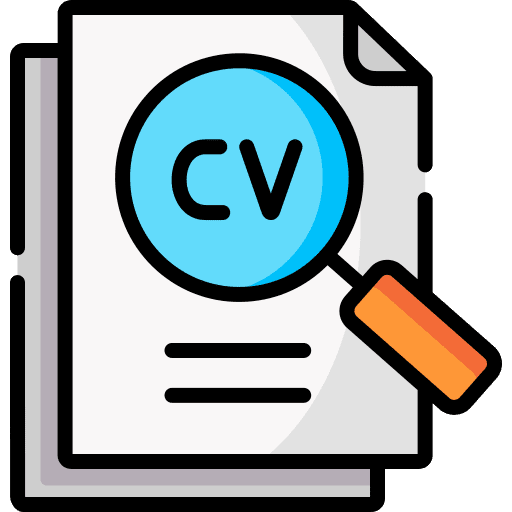 Cv files and folders employee search icon