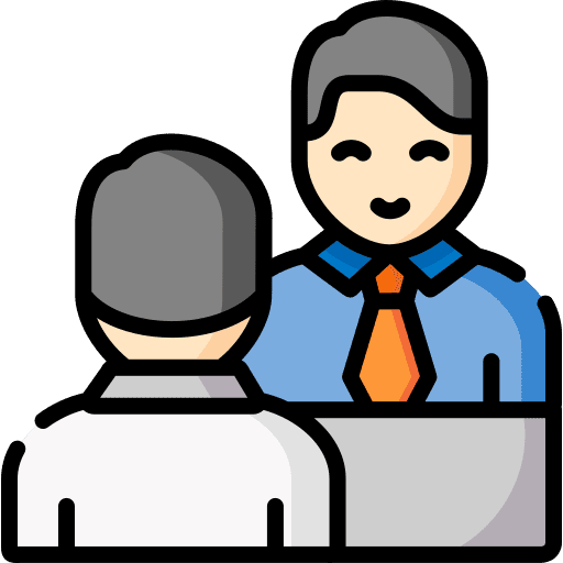 Interview one on one job reunion icon