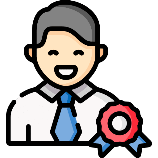 Achievement improve growth man icon