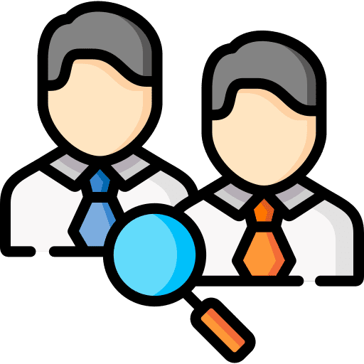 Employee professions and jobs select finding icon