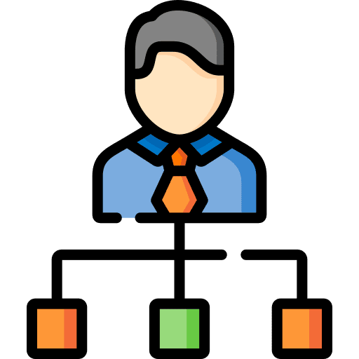 Hierarchy hierarchical structure hierarchy boss icon