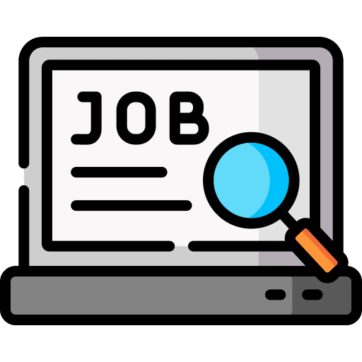 Job search computing job search computer icon
