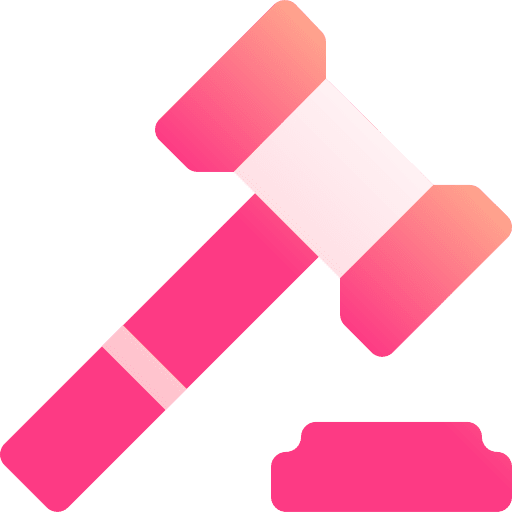 Auction bid justice law icon