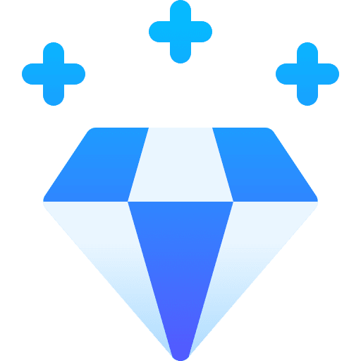 Diamond wealth jewelry business and finance icon