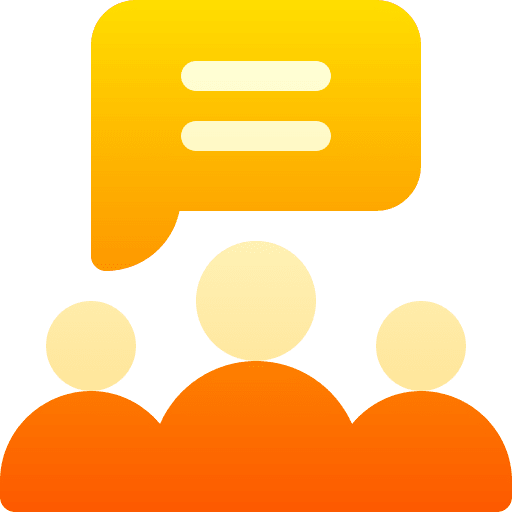 Meeting mediation intermediary chat icon