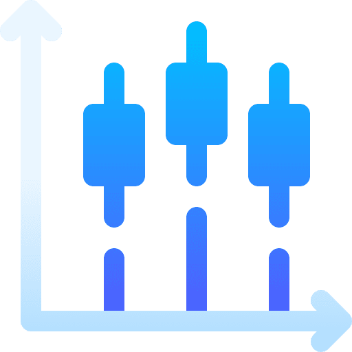 Trading business and finance dash business icon