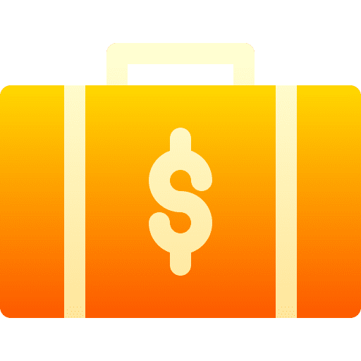 Briefcase money salary dollar icon