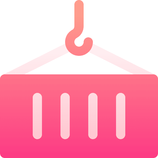 Container quality control container shipping and delivery icon