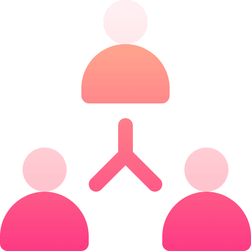 Network collaboration referral partner icon