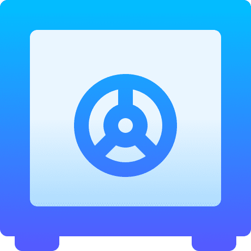 Savings open safe box bank icon