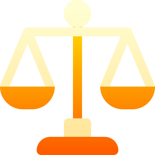 Scale law trial business and finance icon