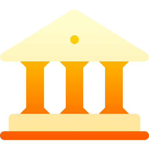 Bank finance bank buildings icon