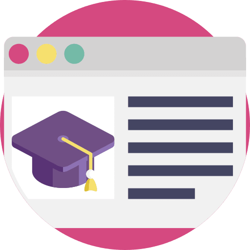 Online education online education online shop graduation icon
