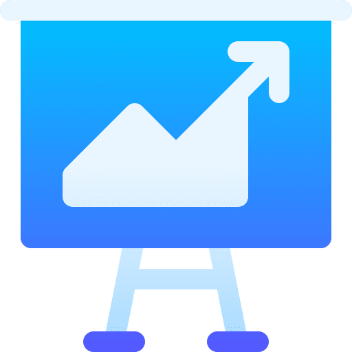 Trading performance trading graphic icon