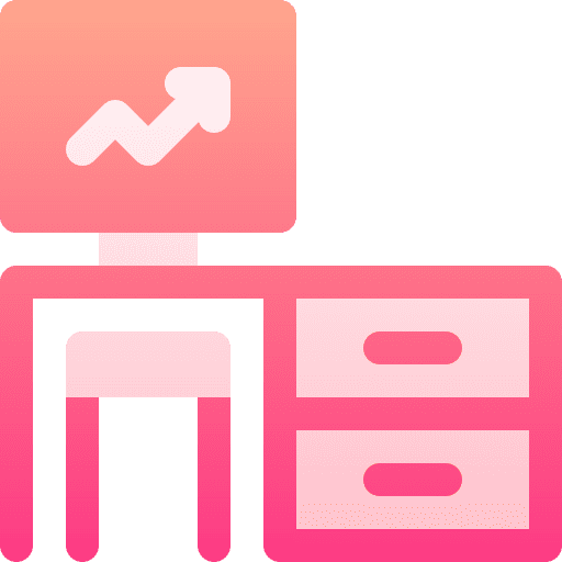 Trading trading office computer icon