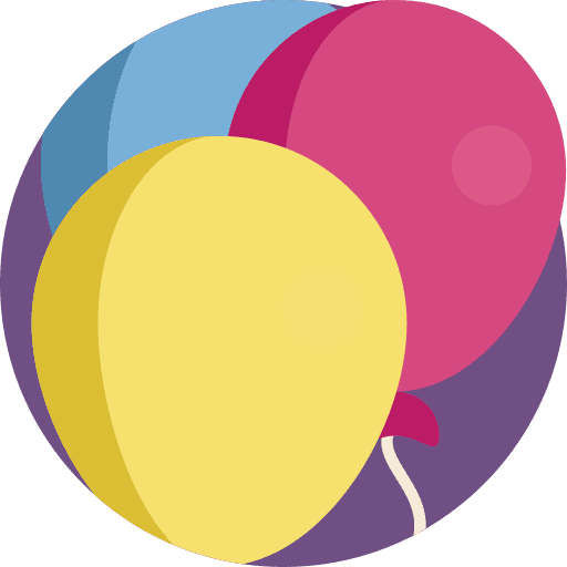 Balloons celebration party balloon icon
