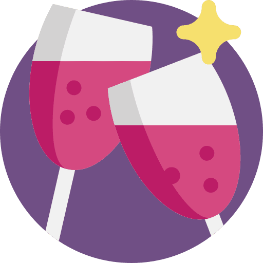 Champagne alcoholic drink food and restaurant glass icon
