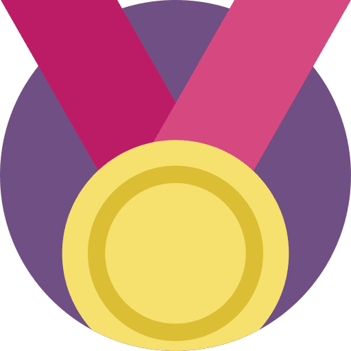 Medal special champion education icon