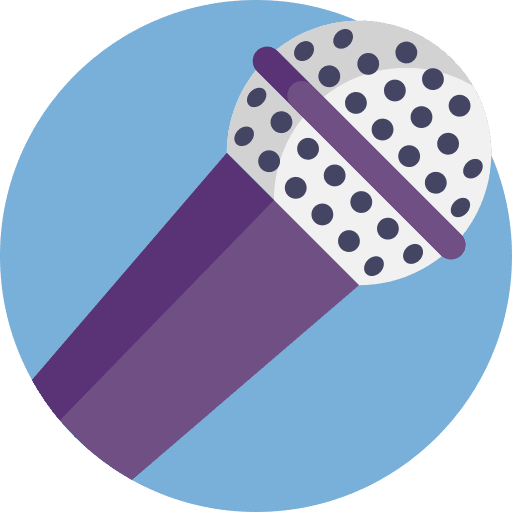 Microphone recording sing microphone icon