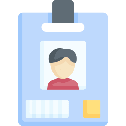 Id card id card role internship icon