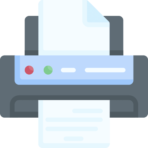 Printer paper print print cards icon