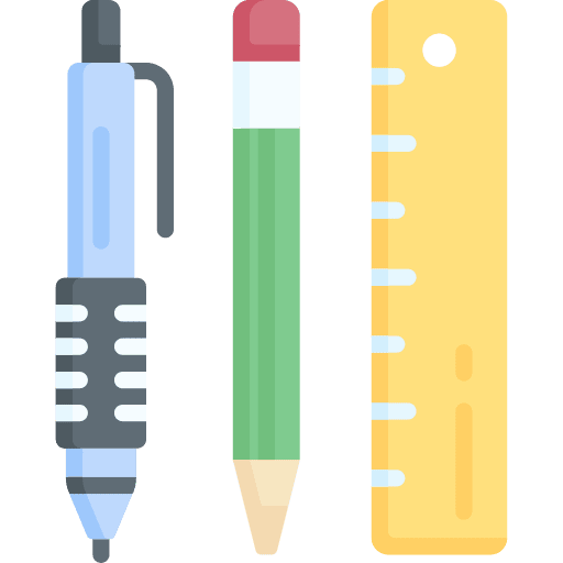 School material tools and utensils pencil school material icon